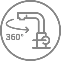 Rotatie 360 de grade robinet Delimano