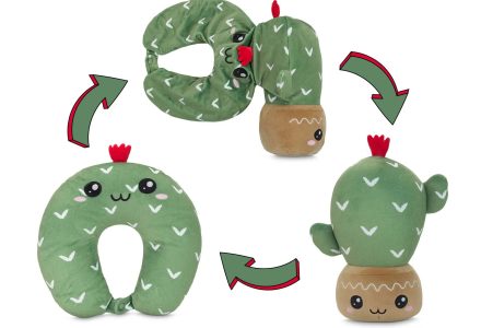 Cactus Hugo - perna jucarie 2in1 pentru calatorii Dormeo