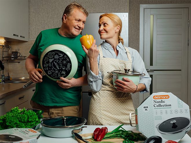 Set de vase Delimano cu suprafata emailata