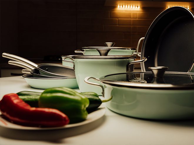 Set de vase Delimano cu strat antiaderent ecologic