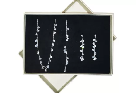 Set bijuterii OKTO Rainfalls (argint 925)