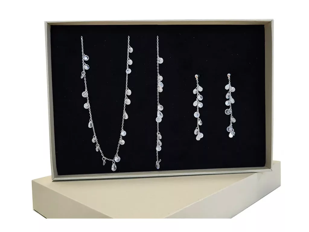 Set bijuterii OKTO Rainfalls (argint 925)