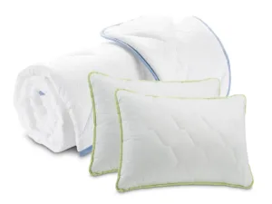 Set de plapumă ușoară Siena 200x200 cm + 2 perne Aloe Vera